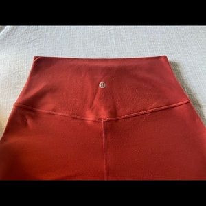 Rust/Burnt Orange lululemon align legging 23" size 6